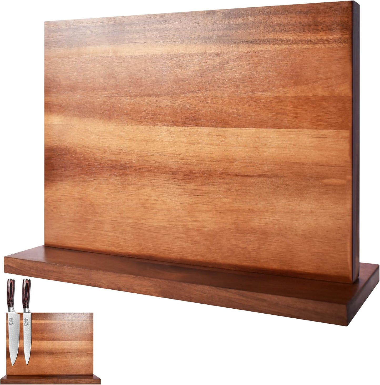 XYJ Extra Large Magnetic Knife Block for Kitchen Organization