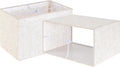 Beige Rectangular Lamp Shades Set of 2 - Small 6.7in x12.6in x8in