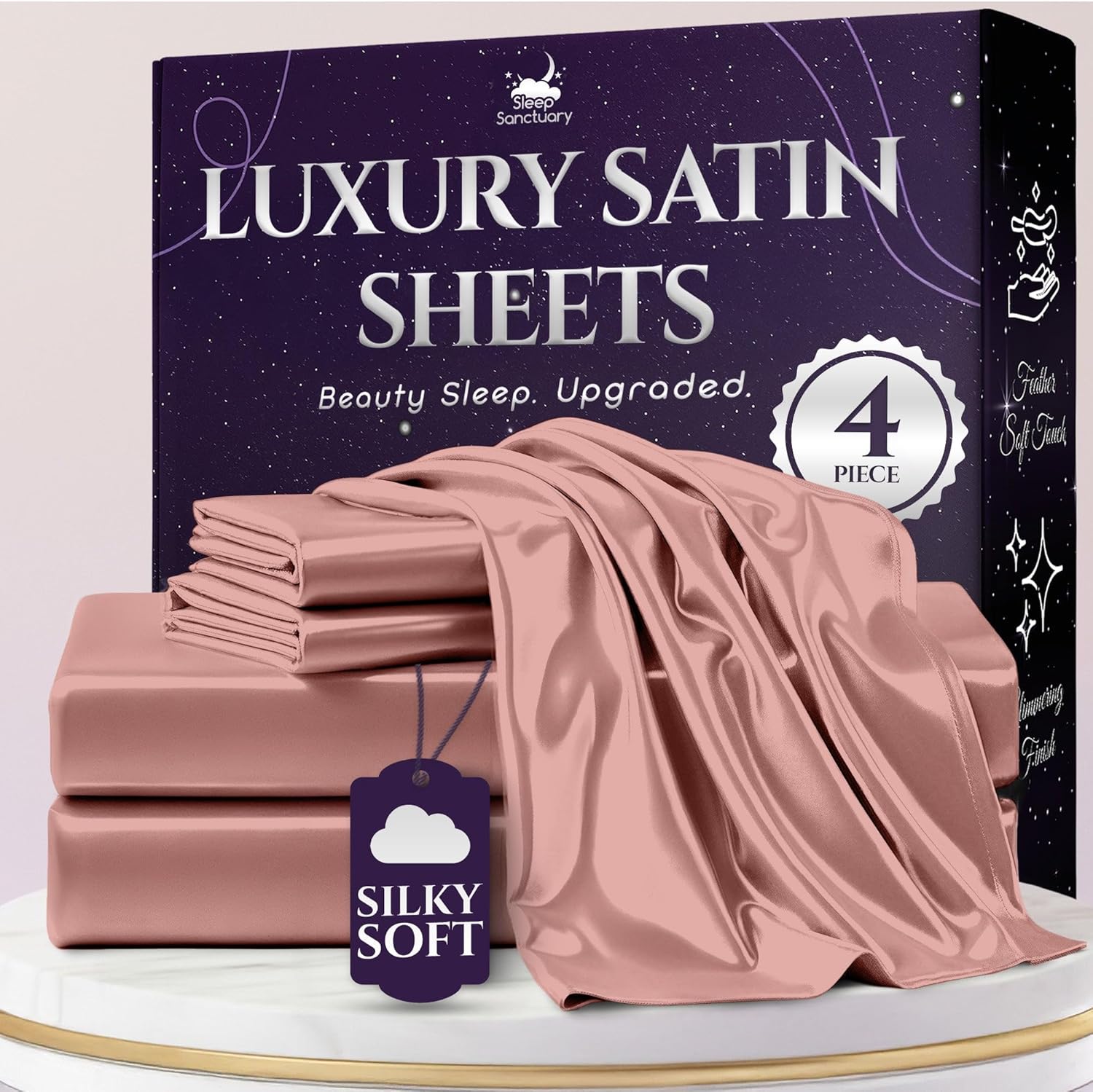 Satin Sheets King Size Set for Luxurious Sleep Experience