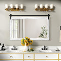 COGOOD Farmhouse Bathroom Mirror - Vintage Barn Door Design