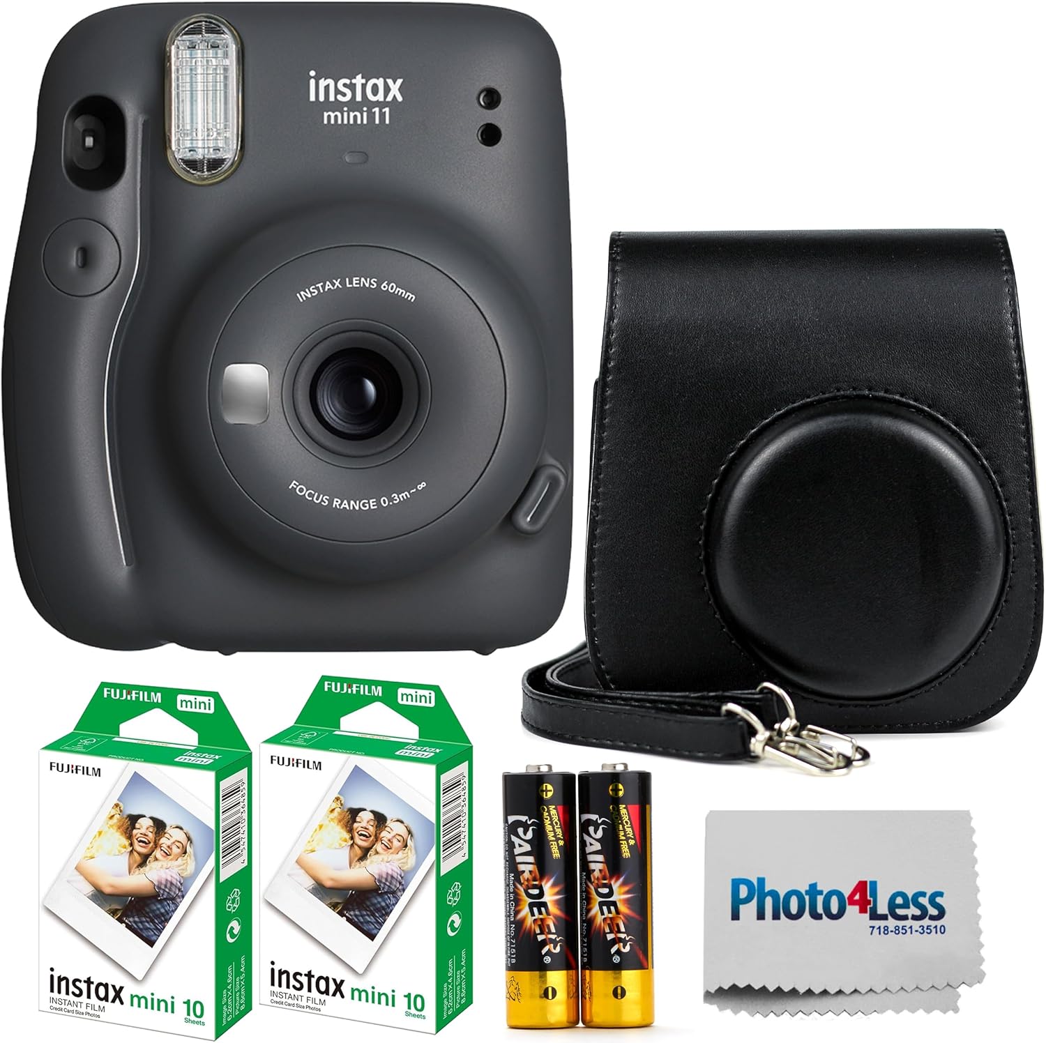 Instax Mini 11 Bundle: Instant Fun with 20 Film Sheets & Accessories