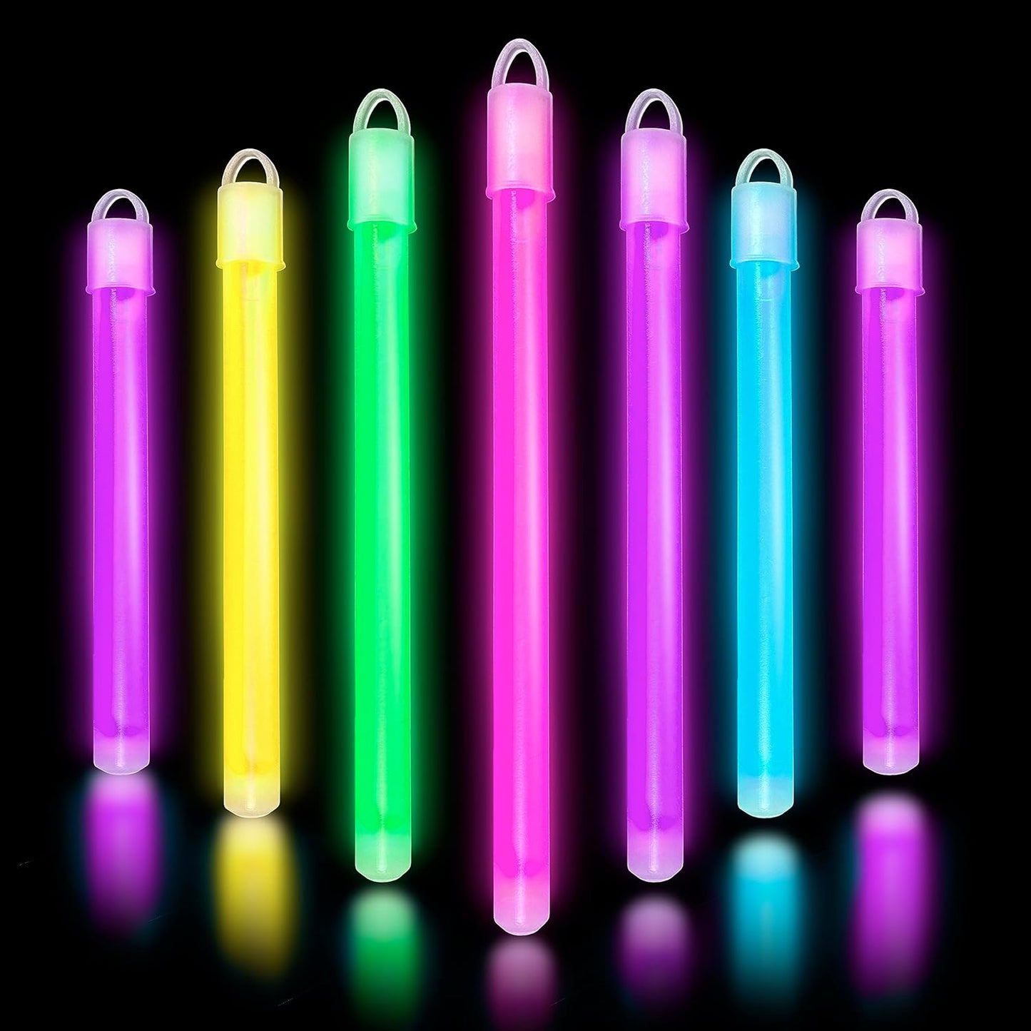 Glow Fever Glow in The Dark Sticks - 100 ct 6in Party Pack