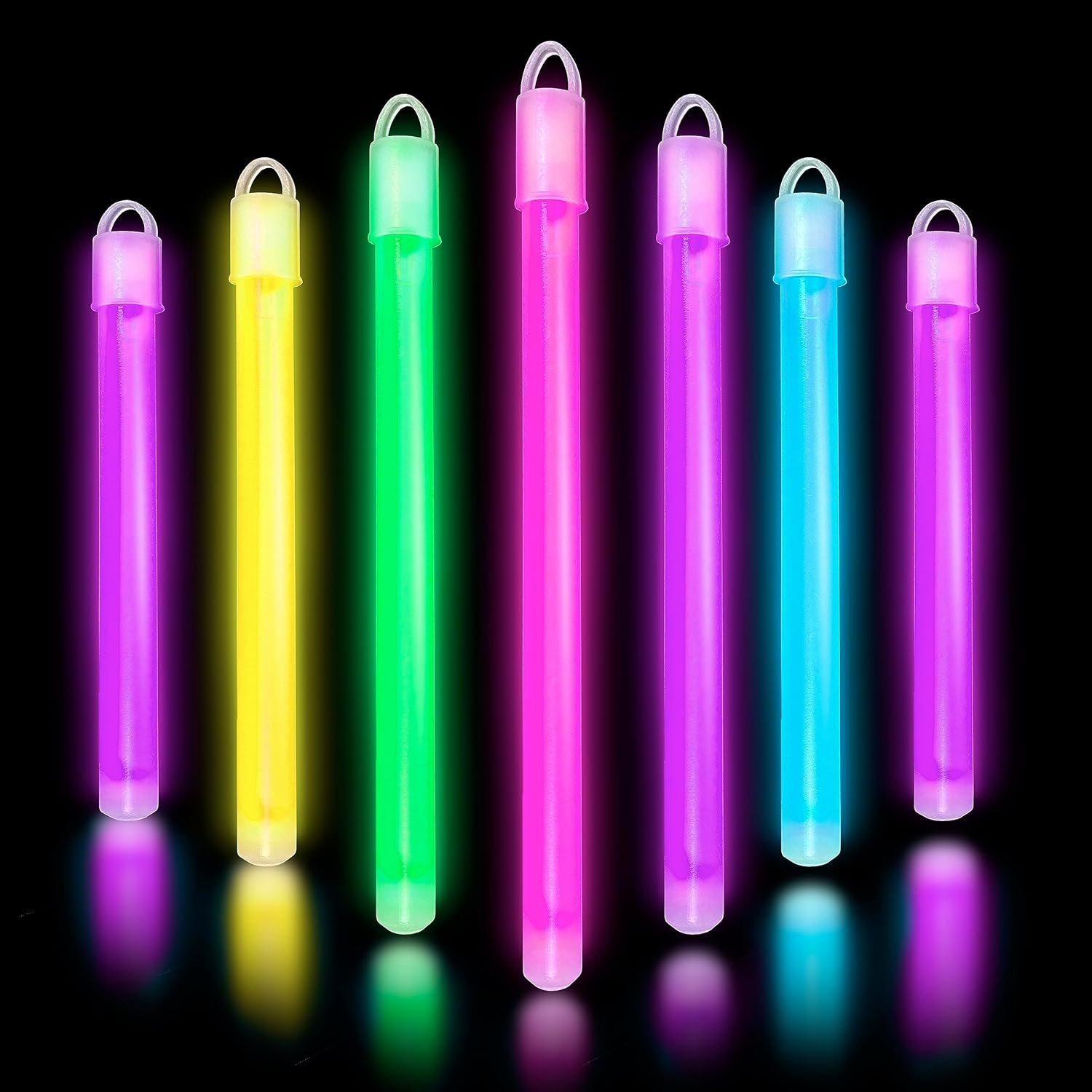 Glow Fever Glow in The Dark Sticks - 100 ct 6in Party Pack