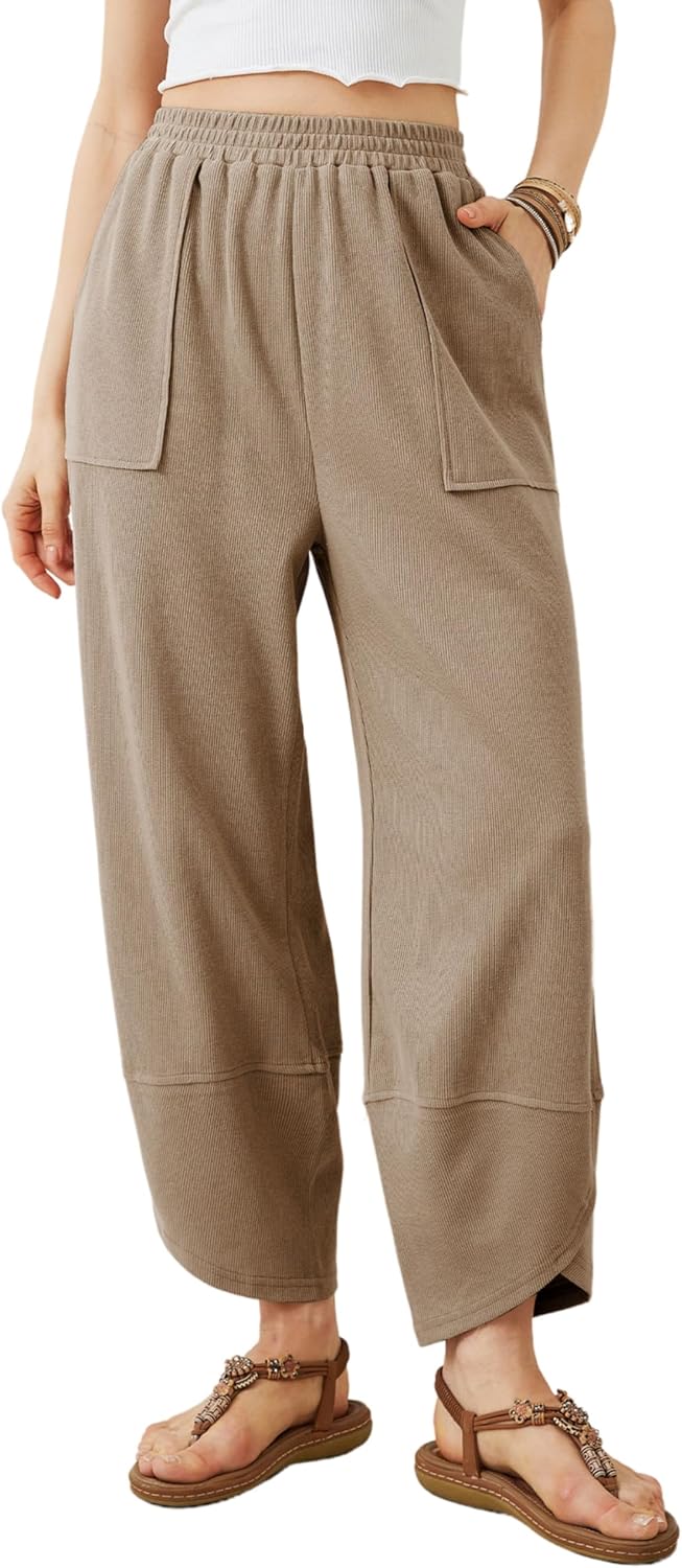 Xiaoxuemeng Womens Baggy Wide Leg Pants for Casual Style