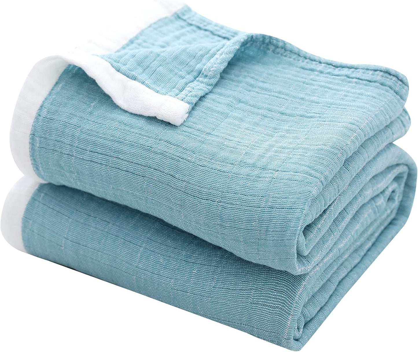 SE SOFTEXLY Muslin Throw Blanket for All Seasons, 60x80 in