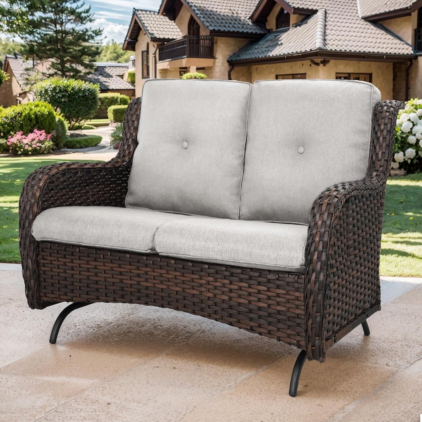 Bellefurn Patio Loveseat Glider - Ultimate Comfort