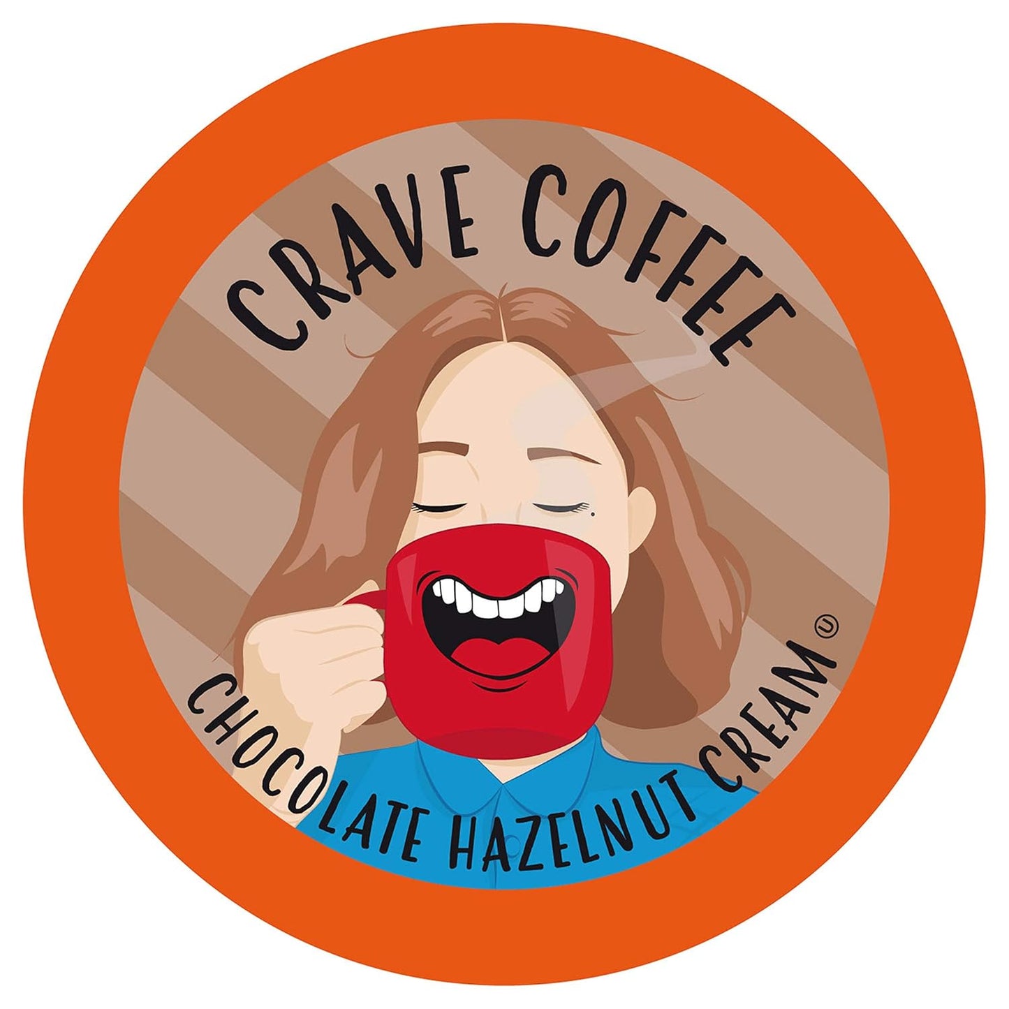 Crave Beverages Chocolate Hazelnut Creme Coffee Pods for K-Cup