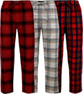 Andrew Scott Men's 3 Pack Cotton Flannel Fleece Brush (Style TJZ7)