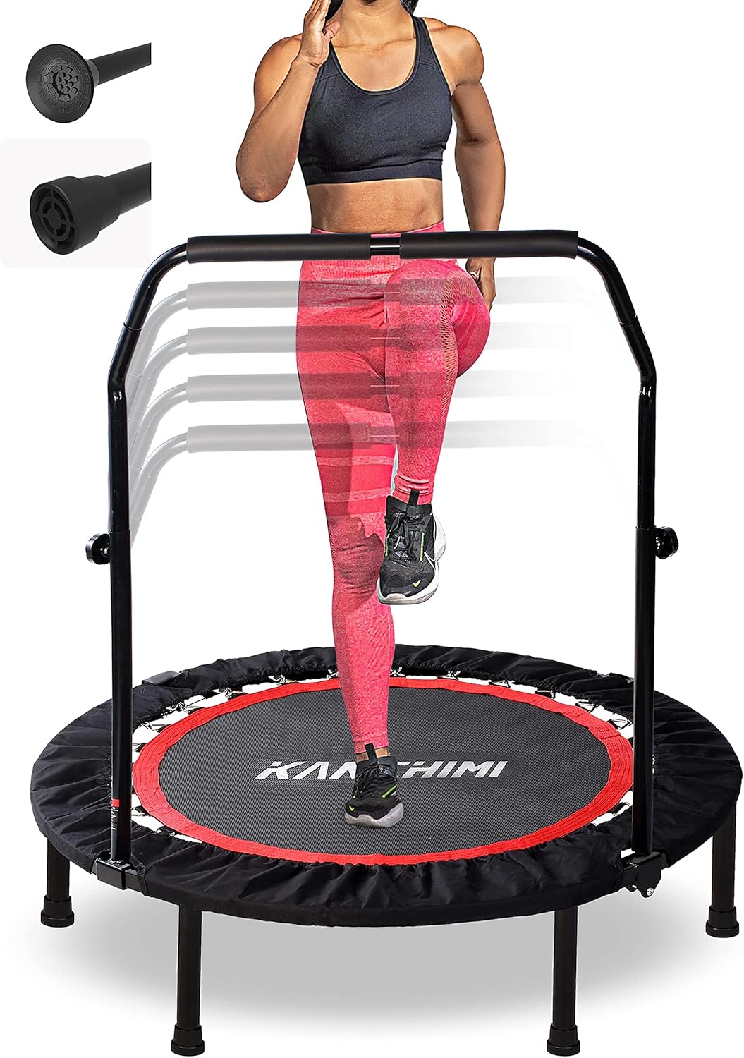 Kanchimi 40in 48in Folding Mini Fitness Rebounder Trampoline