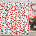 Valentine's Love Shower Curtain Set - Waterproof Romance & Style