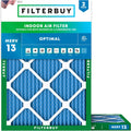 16x22x1 MERV 13 Air Filter (2-Pack) - Smoke & Allergy Defense