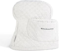 KITCHENAID Fitted Tilt-Head Stand Mixer Cover Ticking Stripe Charcoal