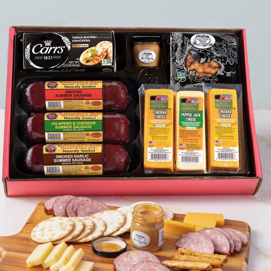 Ultimate Cheese & Meat Gift Box with Wisconsin Cheese Delights