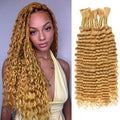 Honey Blonde Human Braiding Hair for Stunning Boho Styles