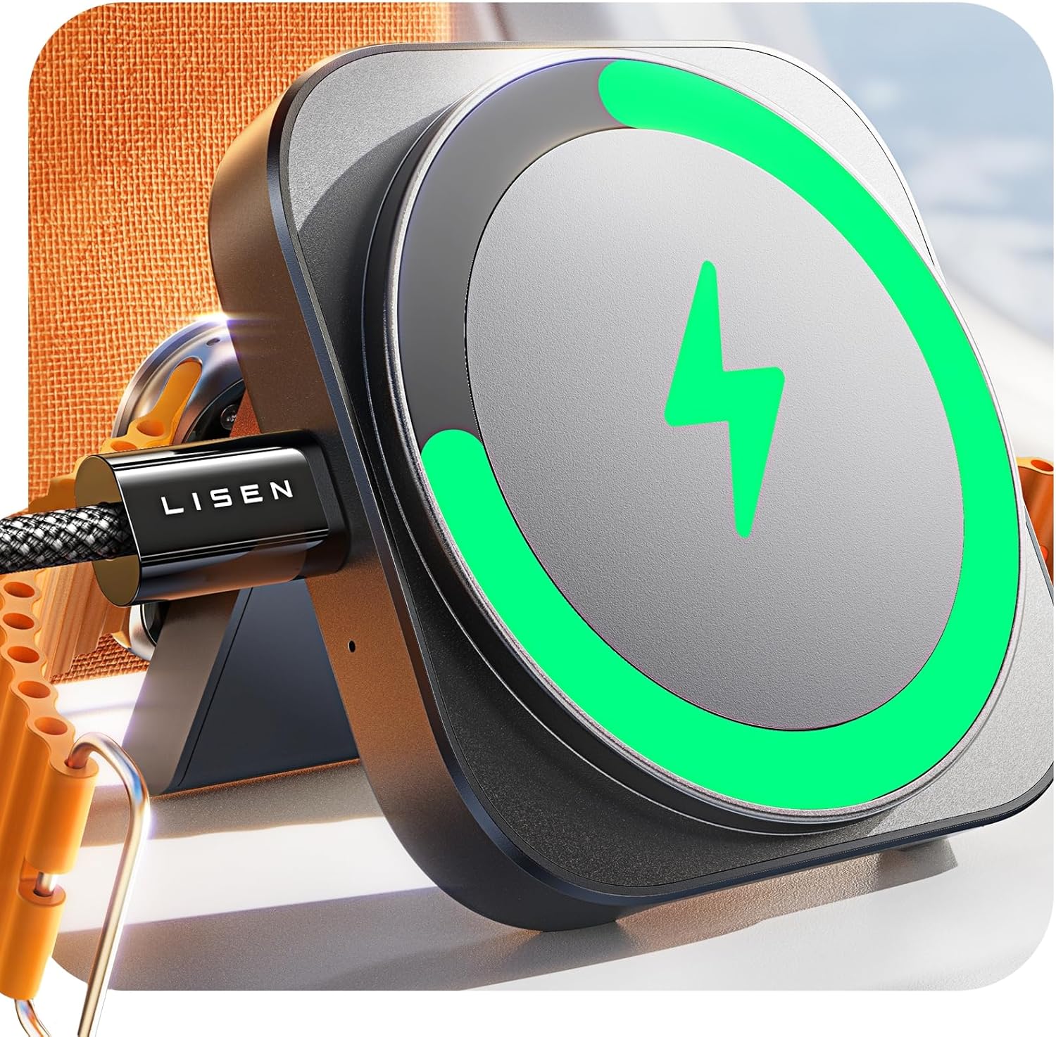 Fast Charge On-the-Go with LISEN MagSafe Stand