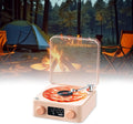 Waves Vinyl Player Bluetooth Speaker - Portable Vintage Lighted