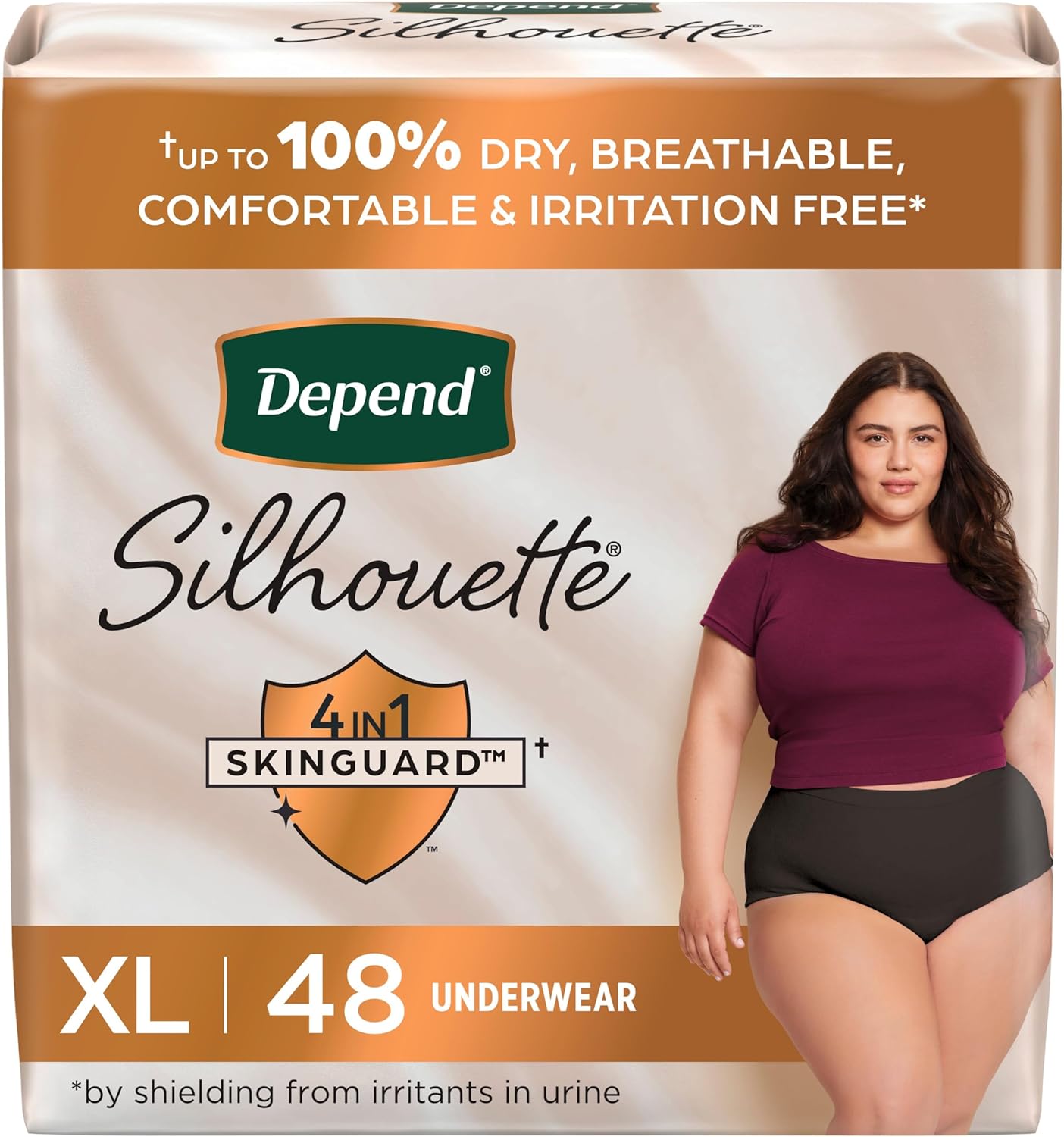 Depend Silhouette XL Incontinence Underwear 48ct - Maximum Absorbency