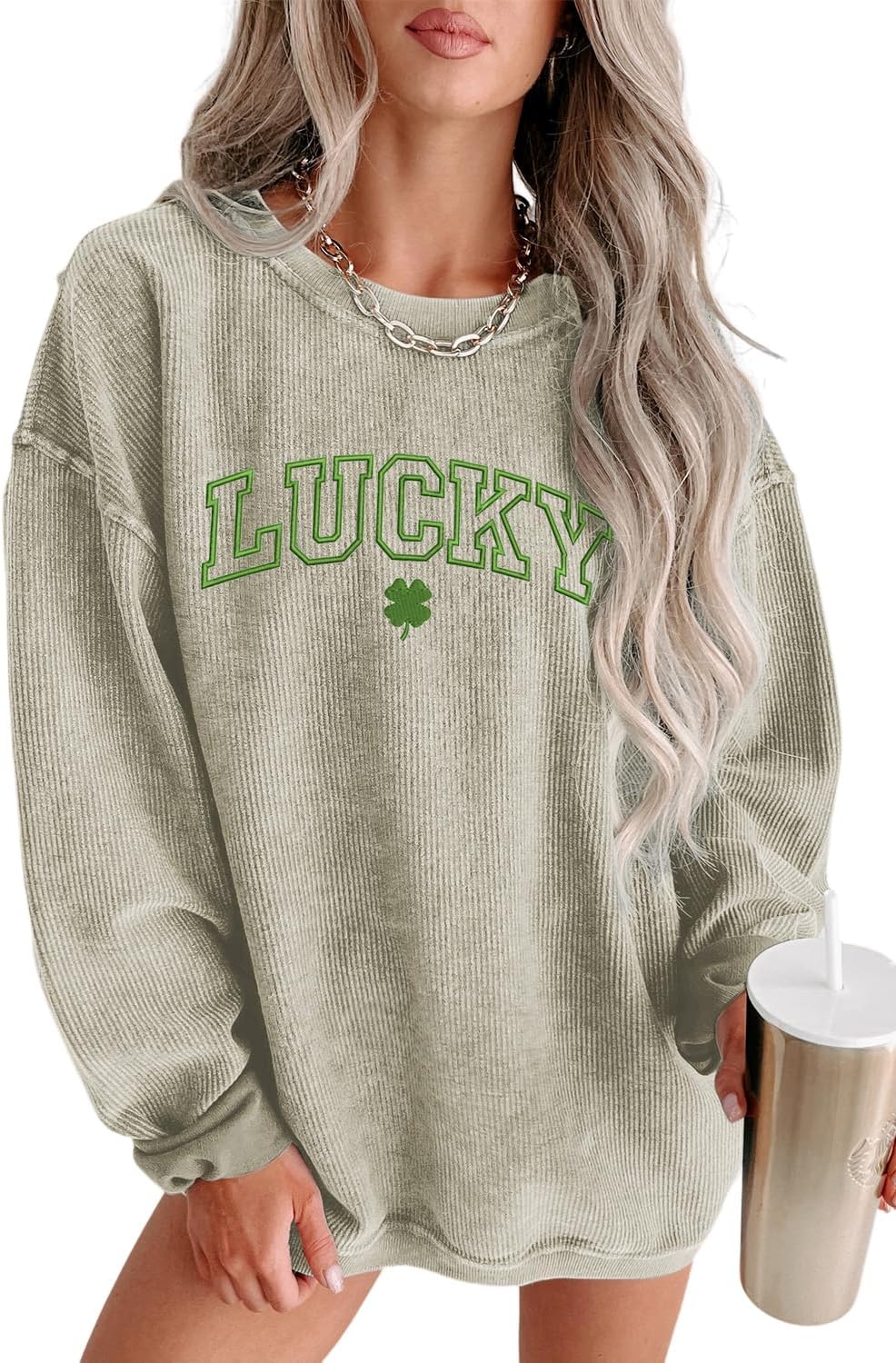 Sequin Mardi Gras Sweatshirt by Deer Lady
