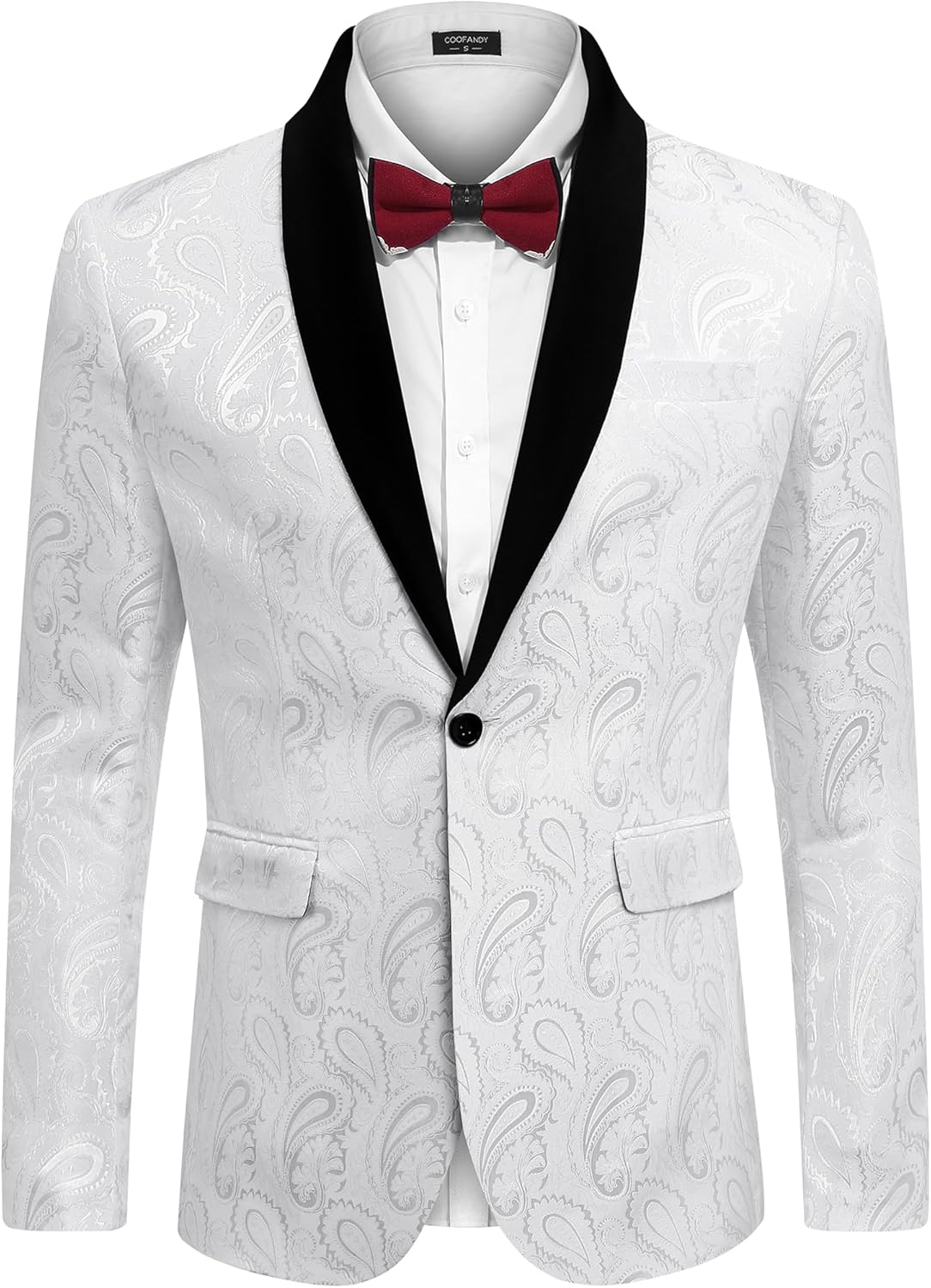 Stylish Floral Tuxedo Jacket for Men - Perfect for Events