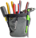 Joey Pouch Clip-On Tool Belt Bag - Lightweight, Reinforced Rim
