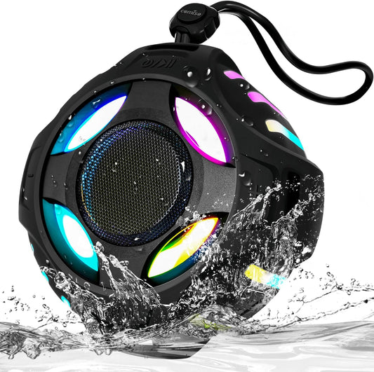 Dynamic Lights Waterproof Speaker: Rich Sound & 24H Playtime