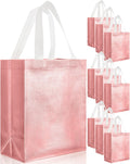 Eccliy 80 Piece Reusable Gift Bags Set - Glossy Medium Rose Gold