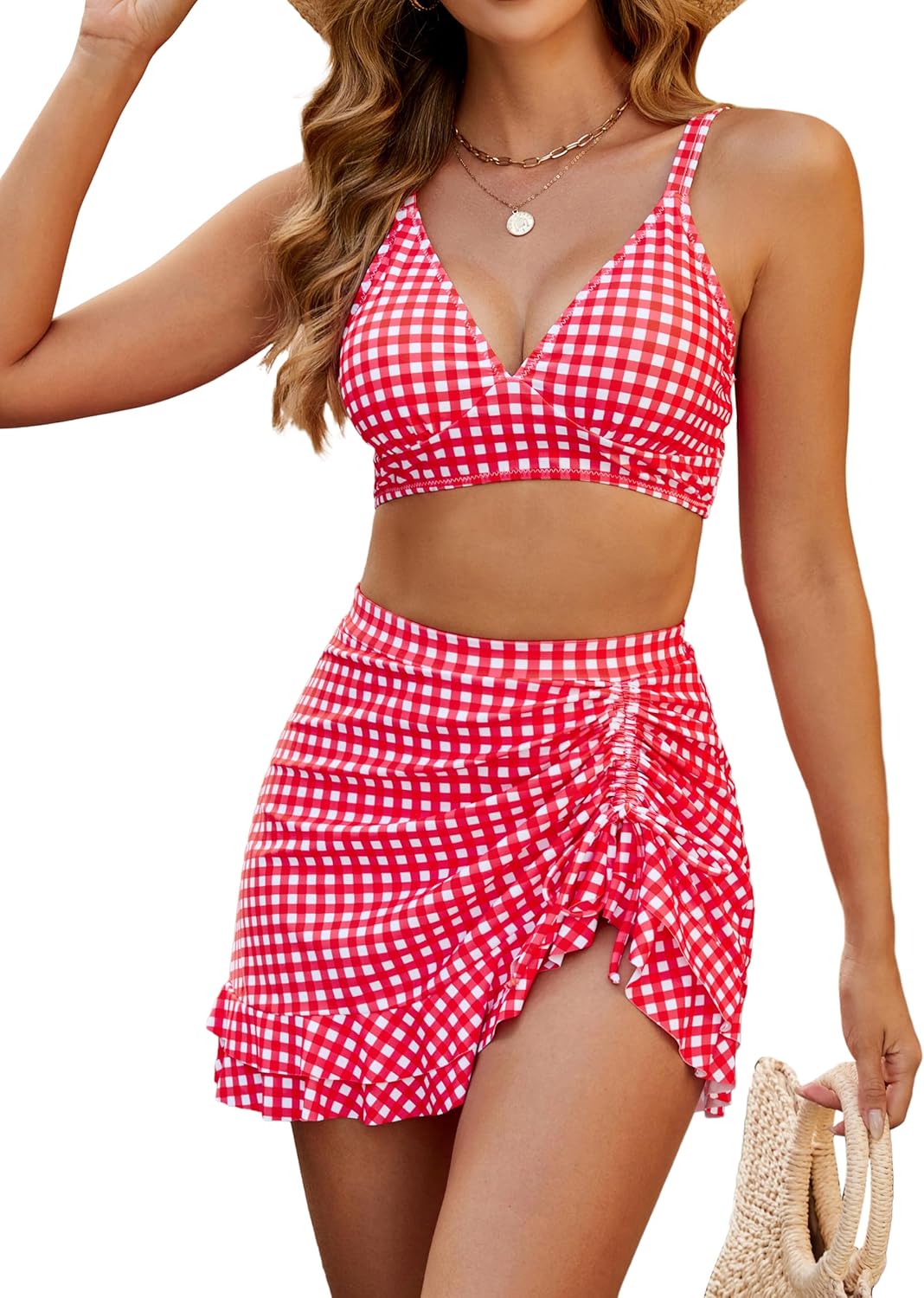 Blooming Jelly Women's High Waisted Bikini Sets for Retro Style