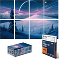 BUBOS Art Acoustic Panels 47.2x31.4 in 8 Pack - Decorative Sound