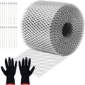 5in x 100ft Galvanized Steel Gutter Protection - Durable Leaf Filter