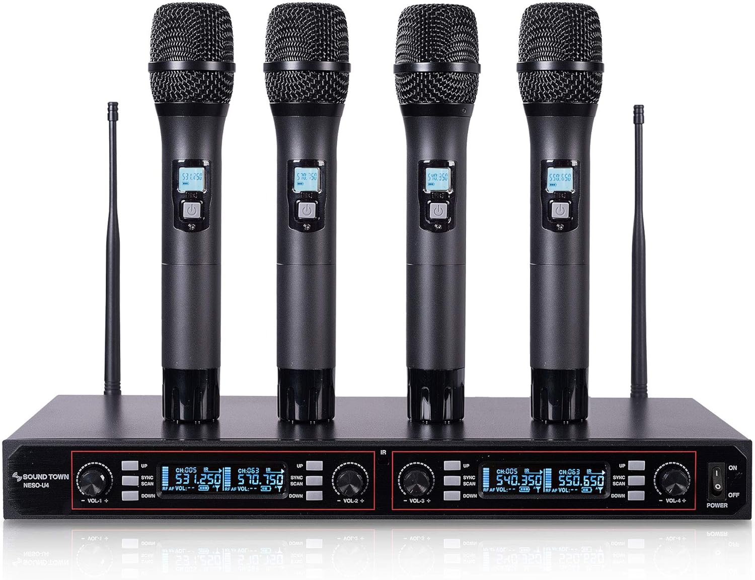 Pro 200-Channel Wireless Mic System w/ 4 Mics – GearMustHave