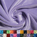 Solid Minky Fabric by the Yard - Extra Wide Lilac 58/60in - Soft