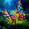 Butterfly Garden Decor with Solar Lights for Outdoor Spaces