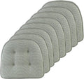 Klear Vu Non-Slip Chair Cushions 15x16 8 Pack - Spa Green