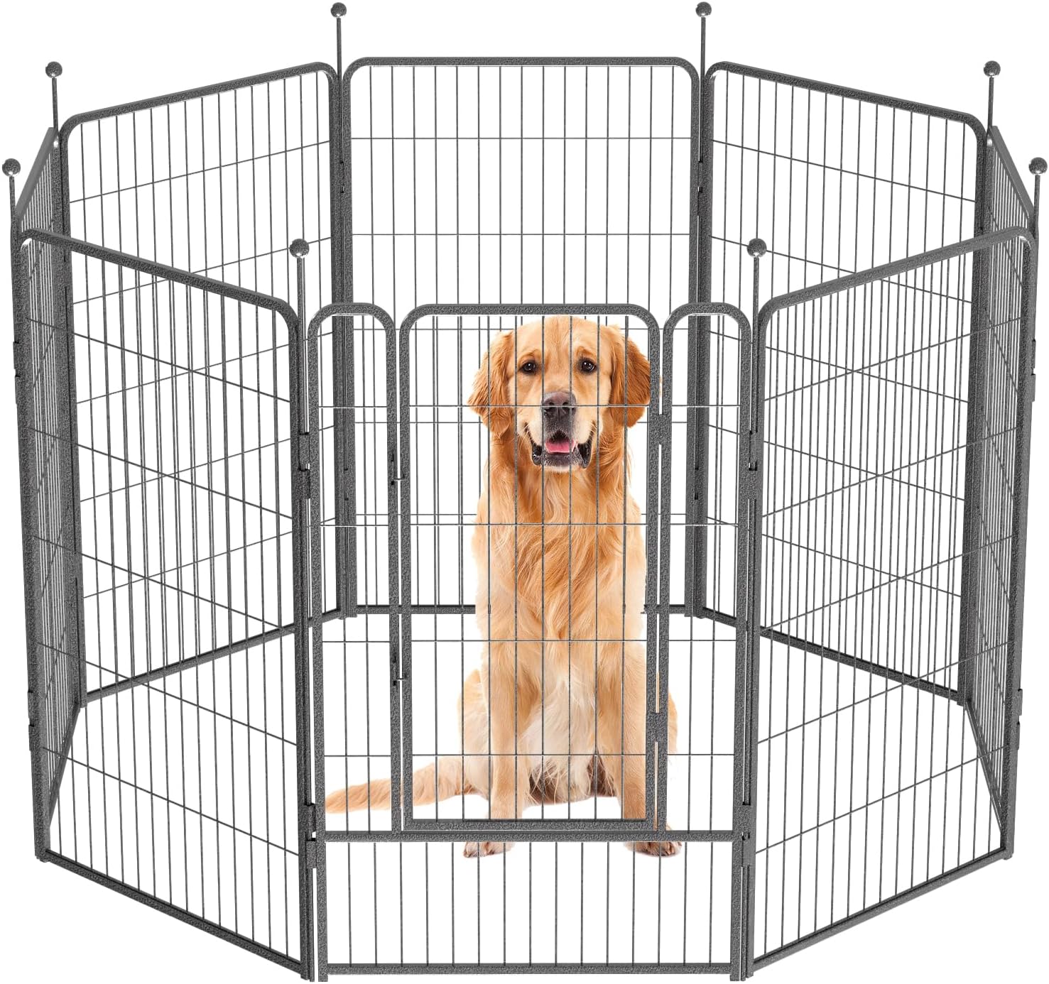 Heavy Duty Dog Playpen for Indoor and Outdoor Use, 45 Inch