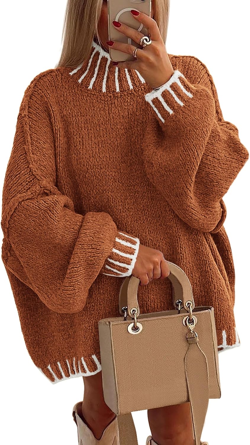 PRETTYGARDEN Women's Fall Oversized Pullover Sweater for Style
