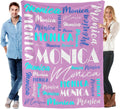 Personalized Name Blanket Custom Flannel Throw - Cozy Adult Size