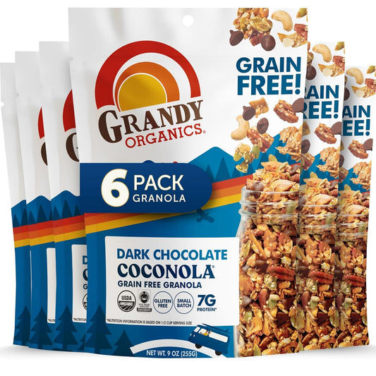 Grandy Organics Dark Chocolate Coconola Granola - Healthy Snack