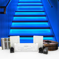 Ice Blue Motion Triggered LED Stair Lighting Kit 40in - Sequential