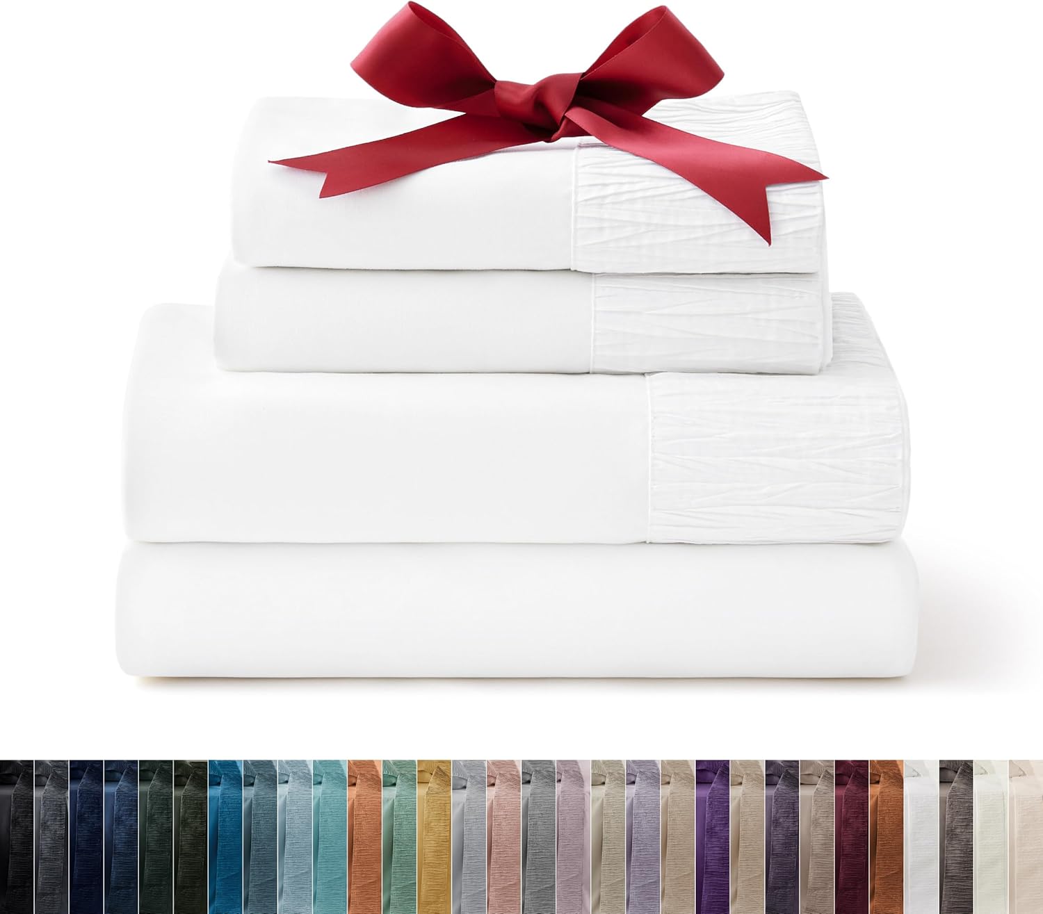 Bedsure California King Sheet Sets - Luxurious Soft Bedding