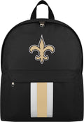 New Orleans Saints Team Color Primary Logo Solid Stripe Backpack - Fan
