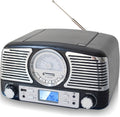 TechPlay QT62BT Retro Compact Stereo CD Player - Bluetooth Desk Unit