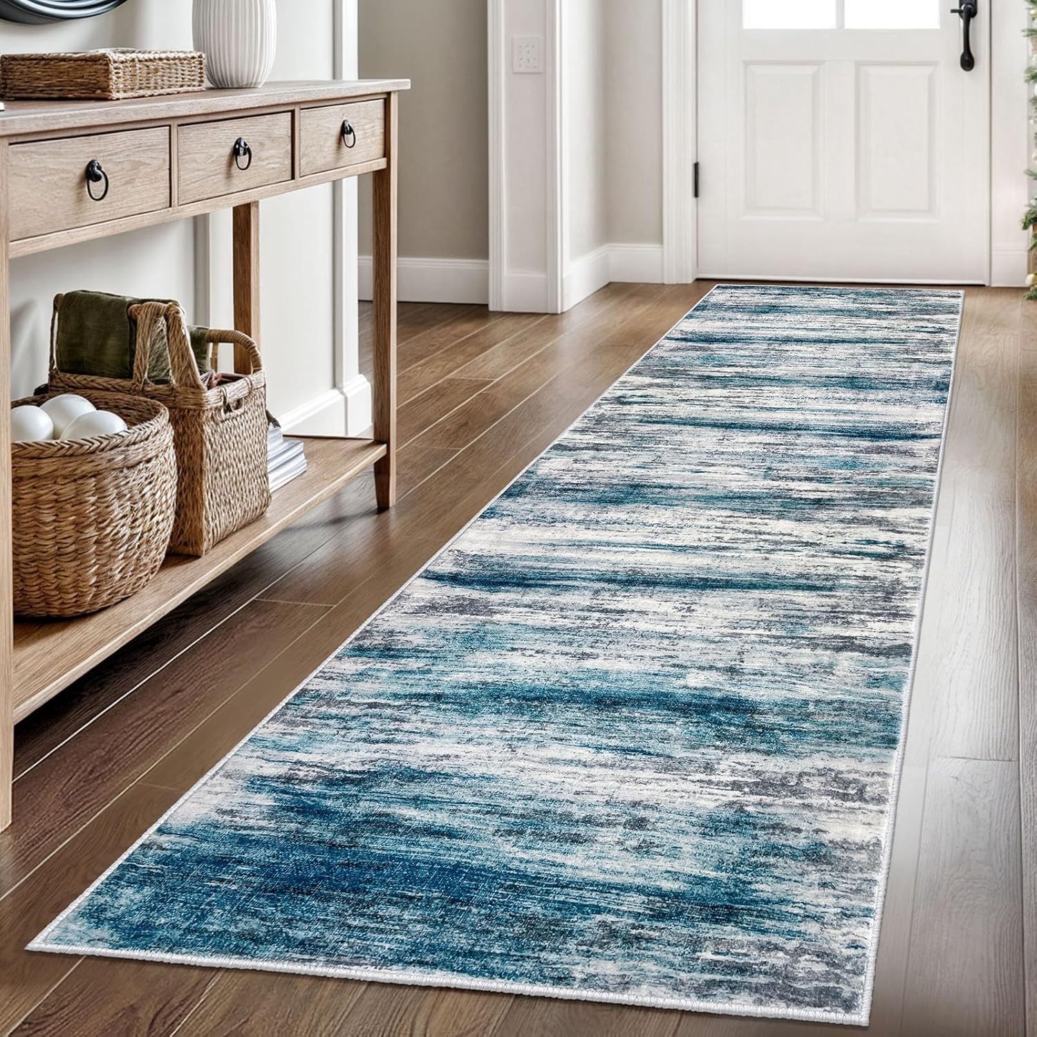 KOZYFLY Modern Abstract Hallway Runner Rug for Stylish Spaces
