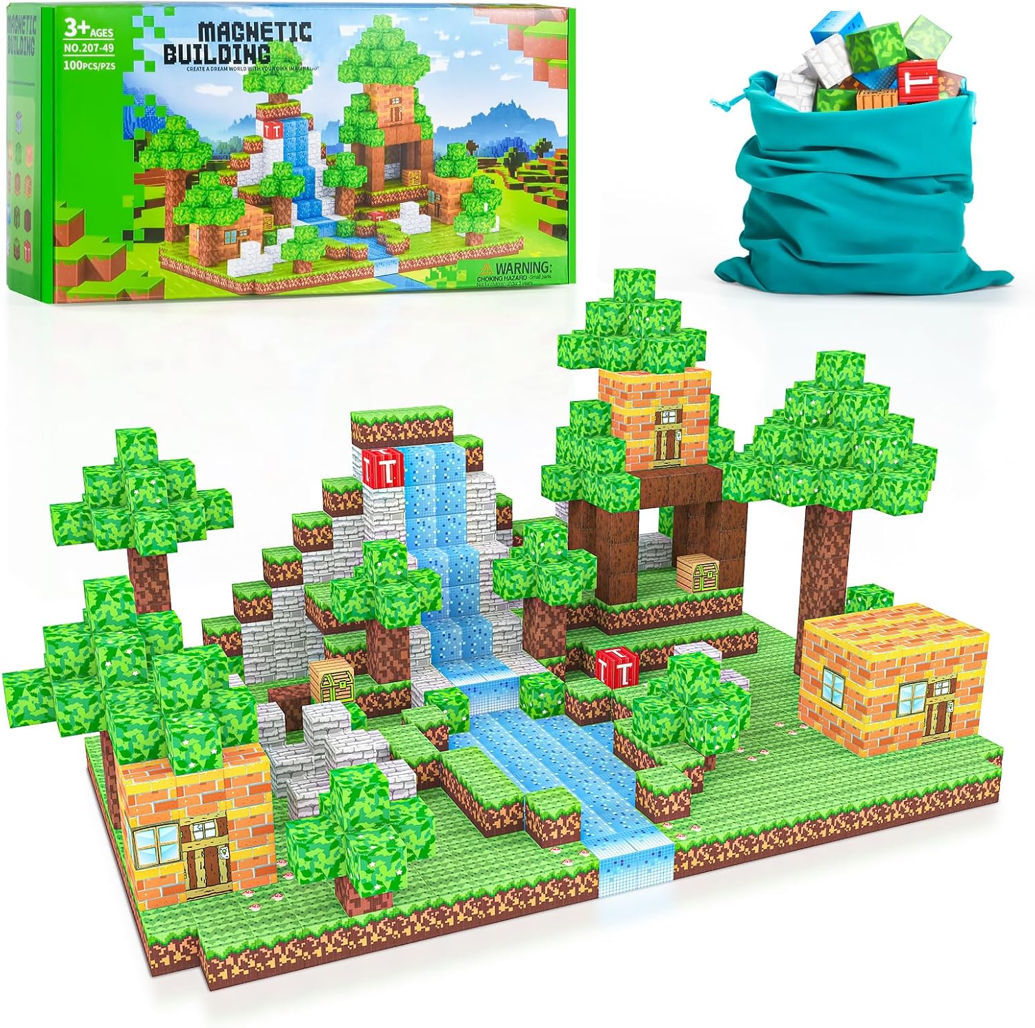 STEM Magnetic Building Blocks Set - Educational Toy for Kids