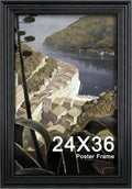 24x36 Poster Frame Vintage Black 24 x 36 Poster Frame - Clean Display