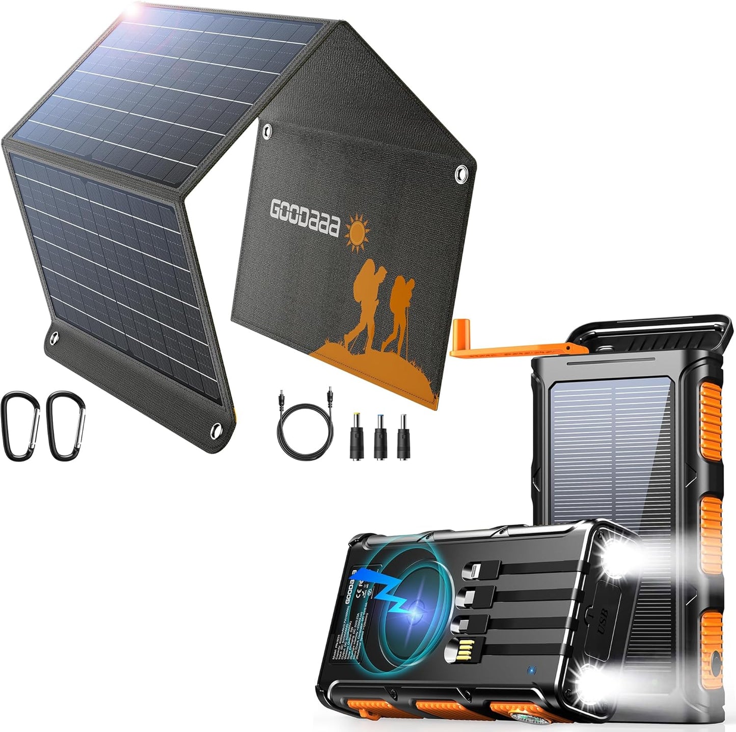 Ultra-Powerful 30W Solar Panel + 45800mAh Power Bank