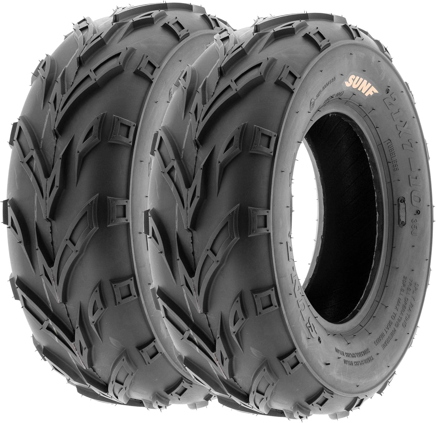 Pair of 2 SunF A004 ATV Go-Karts 16x7-8 AT Off-Road Tires