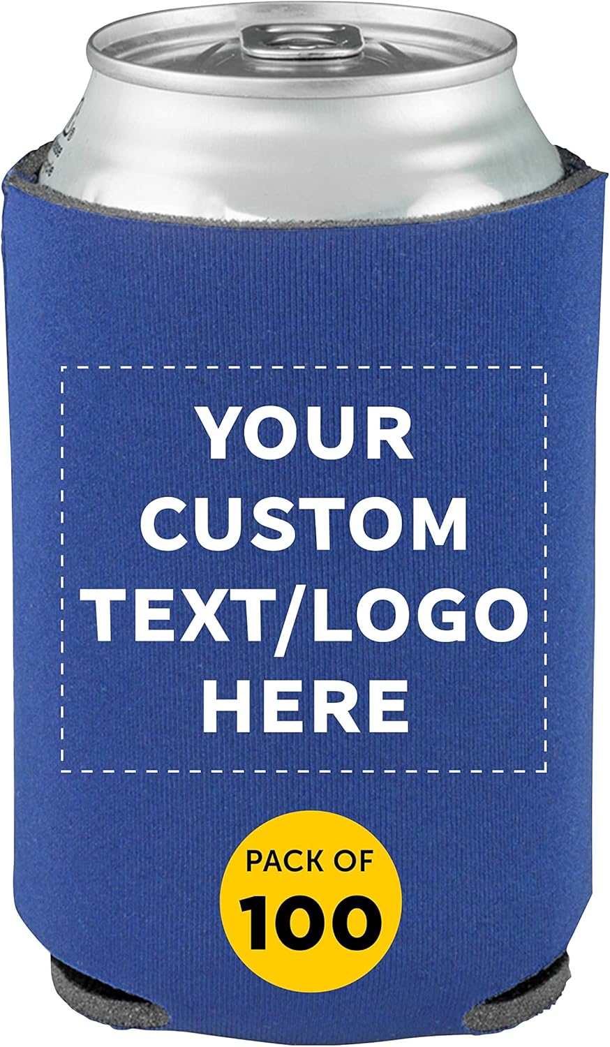 Custom Collapsible Beer Can Coolers Set of 100 for Events