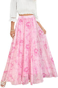 Women Full/Ankle Length Chiffon Maxi Skirt - Lightweight Beachwear