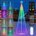 12FT Outdoor RGB Color Changing Pre-lit Smart Cone Christmas Tree
