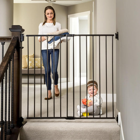 Regalo 2-in-1 Extra Tall Walk Through Baby Gate for Safety